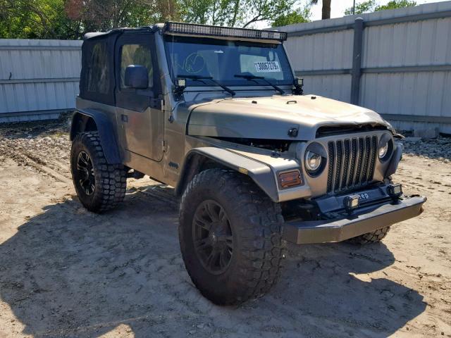 1J4FA29194P768615 - 2004 JEEP WRANGLER / BROWN photo 1