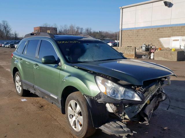 4S4BRDLCXB2371844 - 2011 SUBARU OUTBACK 3. GREEN photo 1