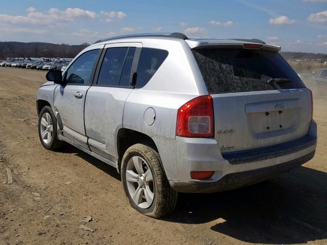 1J4NF1FB8BD278928 - 2011 JEEP COMPASS SP SILVER photo 3