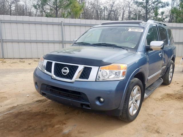 5N1BA0NFXBN621833 - 2011 NISSAN ARMADA PLA BLUE photo 2