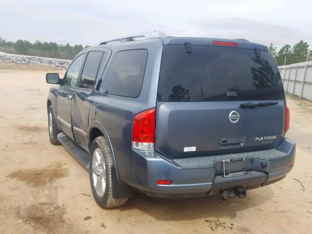 5N1BA0NFXBN621833 - 2011 NISSAN ARMADA PLA BLUE photo 3