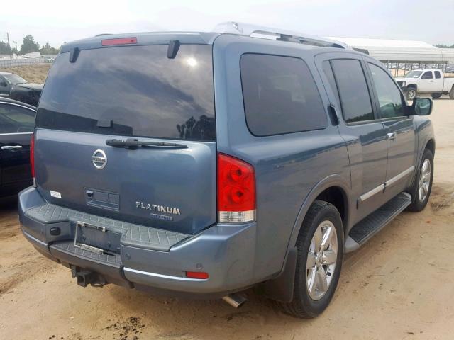 5N1BA0NFXBN621833 - 2011 NISSAN ARMADA PLA BLUE photo 4