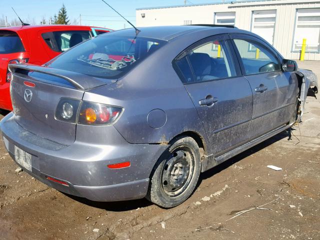 JM1BK123061406508 - 2006 MAZDA 3 S GRAY photo 4