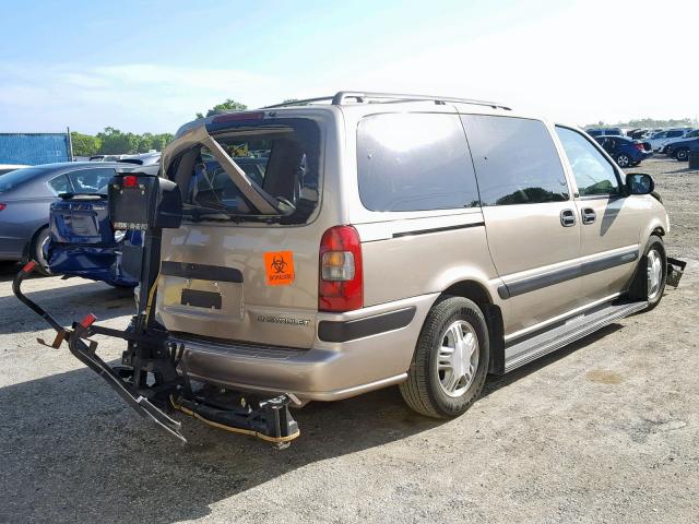 1GNDX03E3XD216892 - 1999 CHEVROLET VENTURE BEIGE photo 4