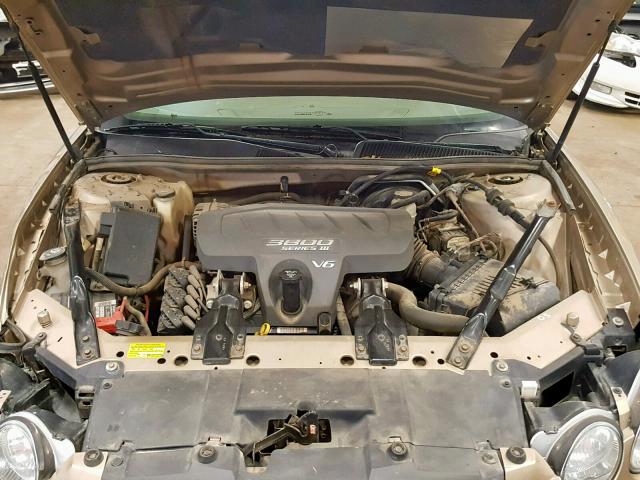 2G4WD532351311339 - 2005 BUICK LACROSSE C CREAM photo 7