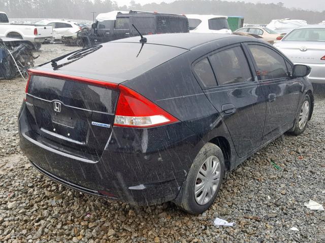 JHMZE2H56AS032475 - 2010 HONDA INSIGHT LX BLACK photo 4