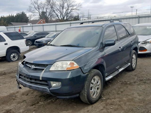 2HNYD18783H531892 - 2003 ACURA MDX TOURIN BLUE photo 2