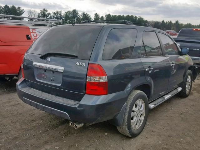 2HNYD18783H531892 - 2003 ACURA MDX TOURIN BLUE photo 4