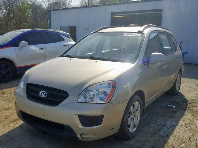 KNAFG526587165868 - 2008 KIA RONDO LX GOLD photo 2