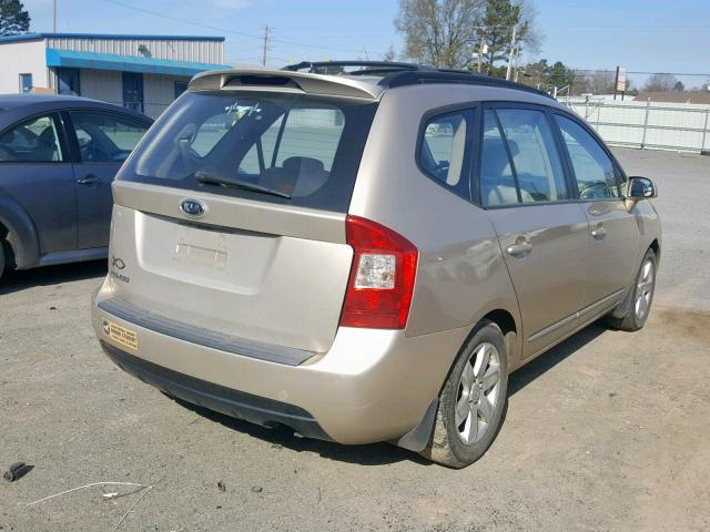 KNAFG526587165868 - 2008 KIA RONDO LX GOLD photo 4