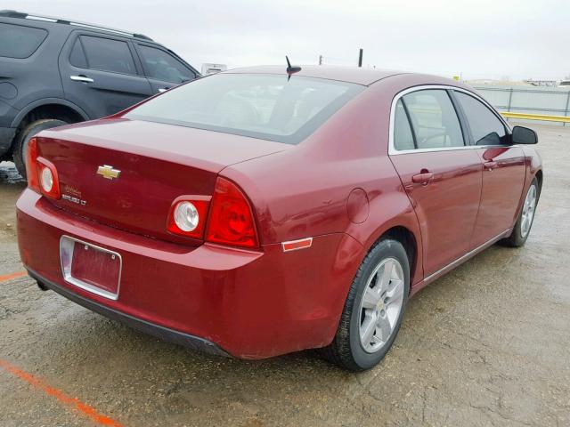 1G1ZD5EB1AF289626 - 2010 CHEVROLET MALIBU 2LT MAROON photo 4