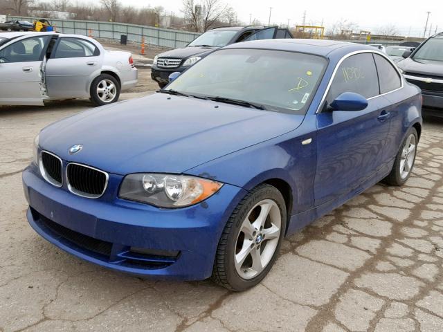 WBAUP73589VF06981 - 2009 BMW 128 I BLUE photo 2