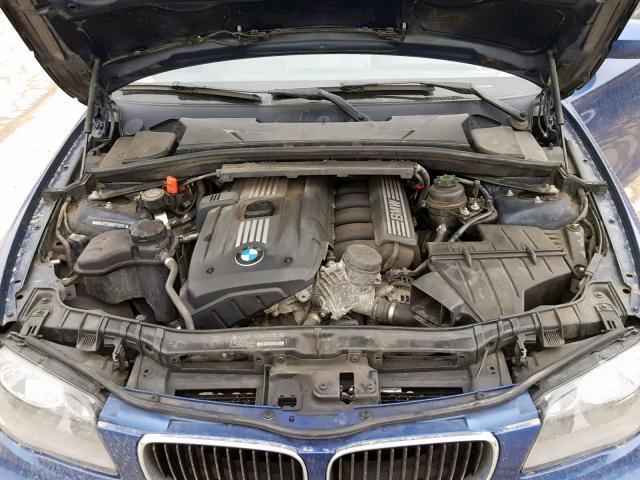 WBAUP73589VF06981 - 2009 BMW 128 I BLUE photo 7