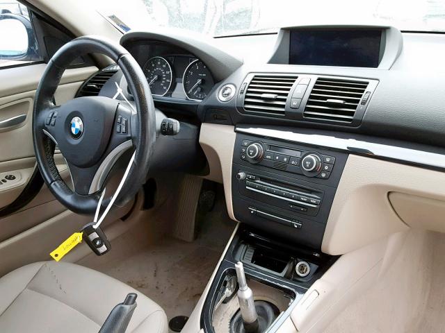 WBAUP73589VF06981 - 2009 BMW 128 I BLUE photo 9