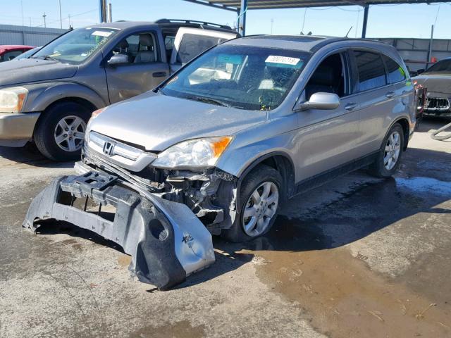 JHLRE48788C064740 - 2008 HONDA CR-V EXL SILVER photo 2