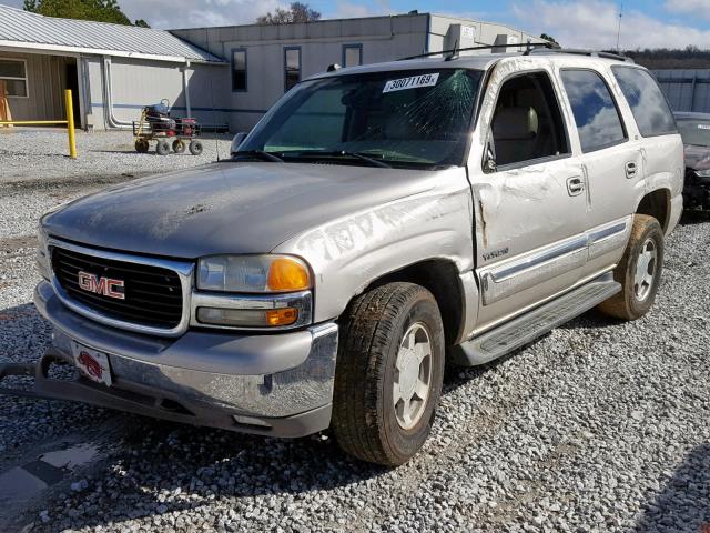 1GKEK13T65R253391 - 2005 GMC YUKON SILVER photo 2