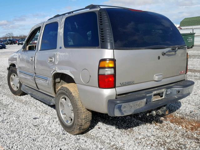 1GKEK13T65R253391 - 2005 GMC YUKON SILVER photo 3