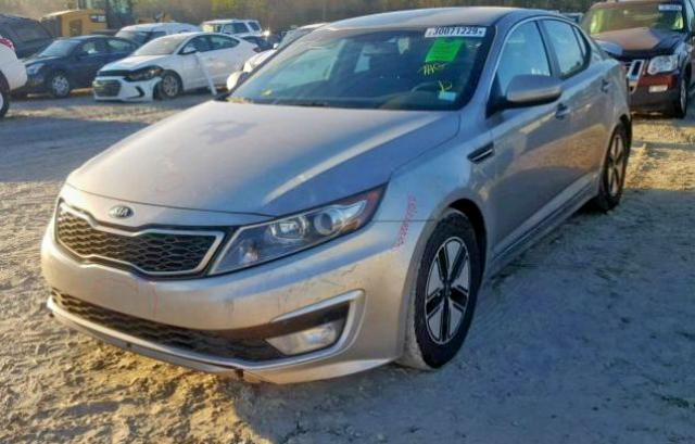 KNAGM4ADXD5043343 - 2013 KIA OPTIMA HYB GRAY photo 2