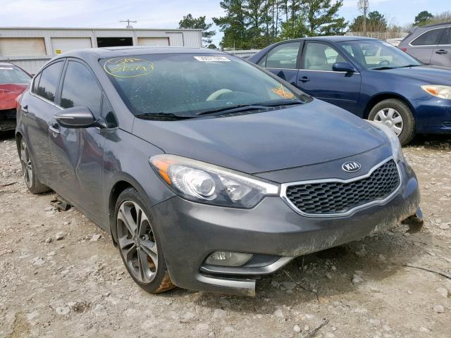 KNAFZ4A86E5073537 - 2014 KIA FORTE EX GRAY photo 1