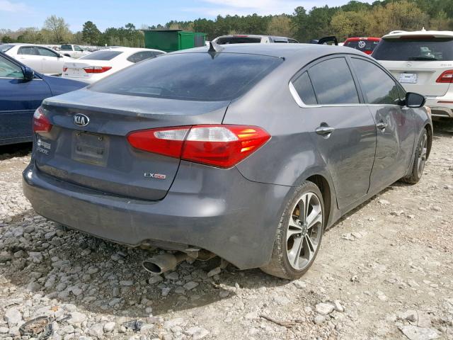 KNAFZ4A86E5073537 - 2014 KIA FORTE EX GRAY photo 4