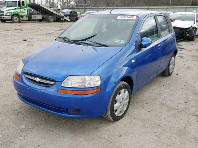 KL1TD66657B793141 - 2007 CHEVROLET AVEO BASE ლურჯი ფოტო 2