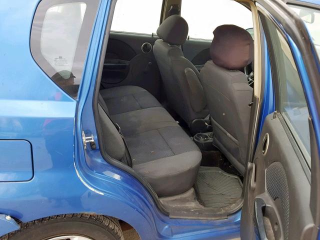 KL1TD66657B793141 - 2007 CHEVROLET AVEO BASE ლურჯი ფოტო 6