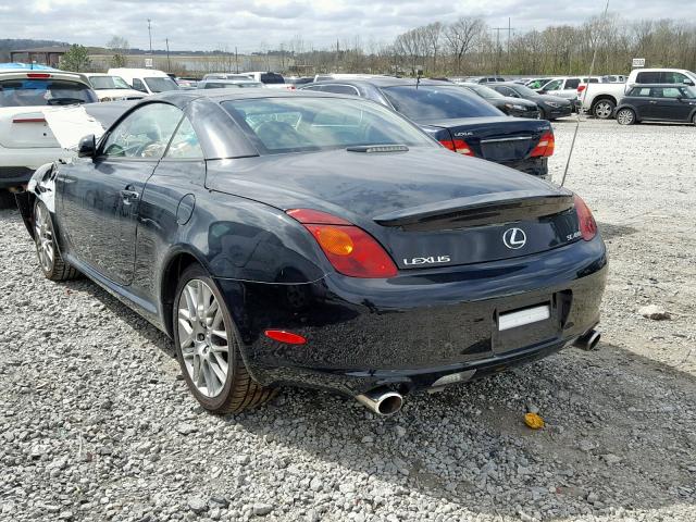 JTHFN48Y420007368 - 2002 LEXUS SC 430 BLACK photo 3