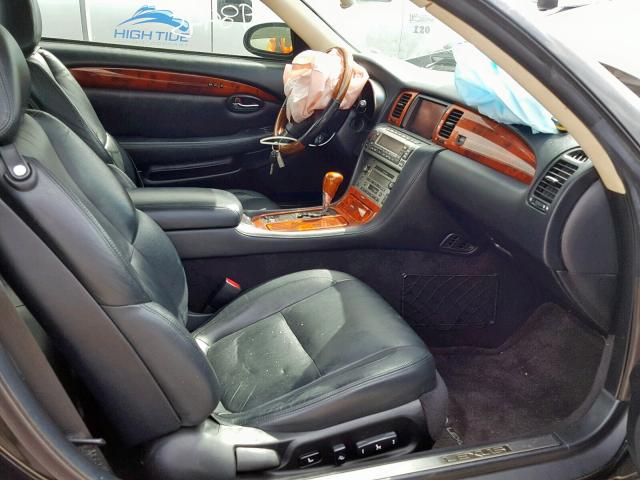 JTHFN48Y420007368 - 2002 LEXUS SC 430 BLACK photo 5