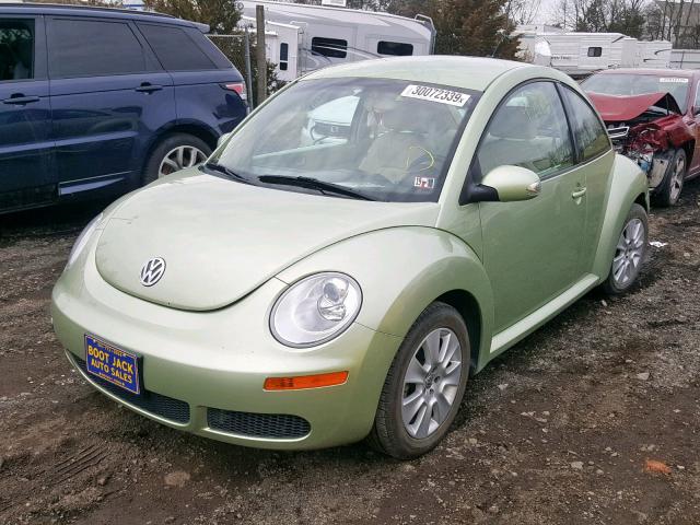 3VWPW31C99M513908 - 2009 VOLKSWAGEN NEW BEETLE GREEN photo 2