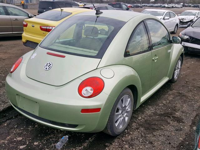 3VWPW31C99M513908 - 2009 VOLKSWAGEN NEW BEETLE GREEN photo 4