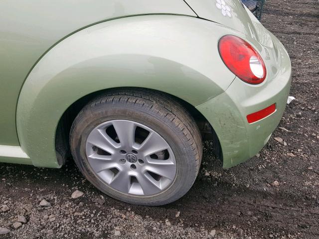 3VWPW31C99M513908 - 2009 VOLKSWAGEN NEW BEETLE GREEN photo 9
