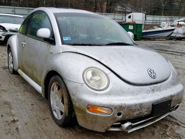 3VWCC21C0YM411123 - 2000 VOLKSWAGEN NEW BEETLE ნაცრისფერი ფოტო 1