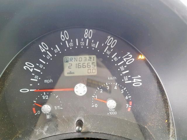 3VWCC21C0YM411123 - 2000 VOLKSWAGEN NEW BEETLE ნაცრისფერი ფოტო 8