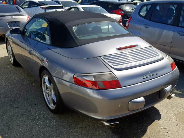 WP0CA29912S655024 - 2002 PORSCHE 911 CARRER GRAY photo 3