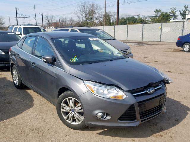 1FAHP3H25CL412834 - 2012 FORD FOCUS SEL GRAY photo 1