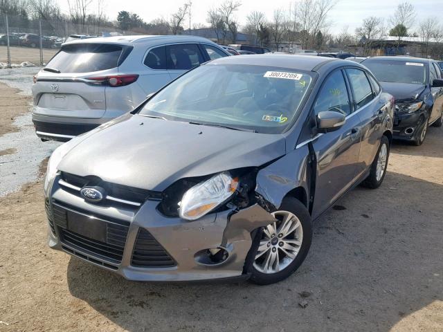 1FAHP3H25CL412834 - 2012 FORD FOCUS SEL GRAY photo 2