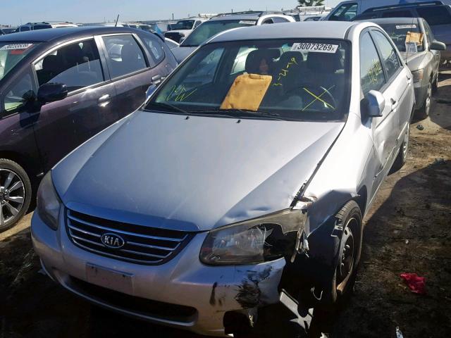 KNAFE222295643050 - 2009 KIA SPECTRA EX SILVER photo 2