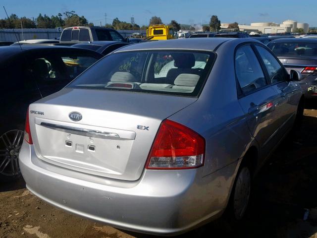 KNAFE222295643050 - 2009 KIA SPECTRA EX SILVER photo 4