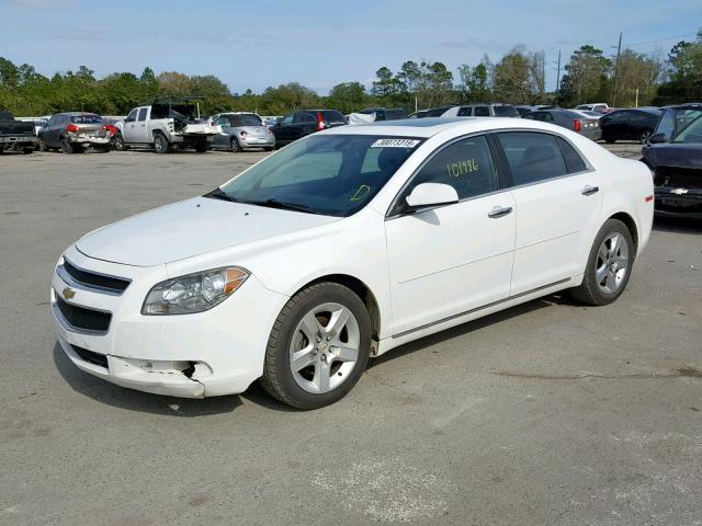 1G1ZC5E01CF181253 - 2012 CHEVROLET MALIBU 1LT თეთრი ფოტო 2