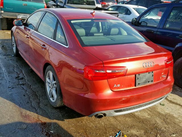 WAUJGAFC6CN175588 - 2012 AUDI A6 PRESTIG BURGUNDY photo 3