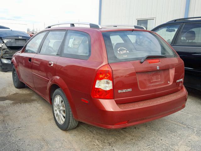 KL5JJ86Z05K075157 - 2005 SUZUKI FORENZA LX RED photo 3