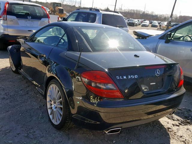 WDBWK5JA8BF235804 - 2011 MERCEDES-BENZ SLK 350 BLACK photo 3