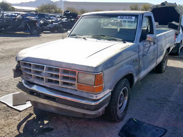 1FTCR10A1KUA15328 - 1989 FORD RANGER BLUE photo 2