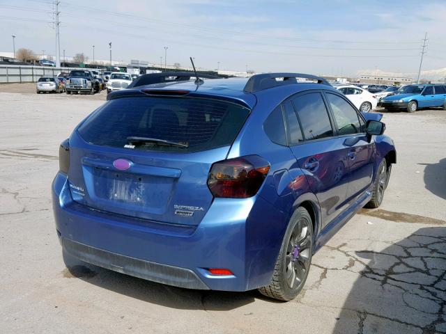 JF1GPAT69F8222228 - 2015 SUBARU IMPREZA SP BLUE photo 4