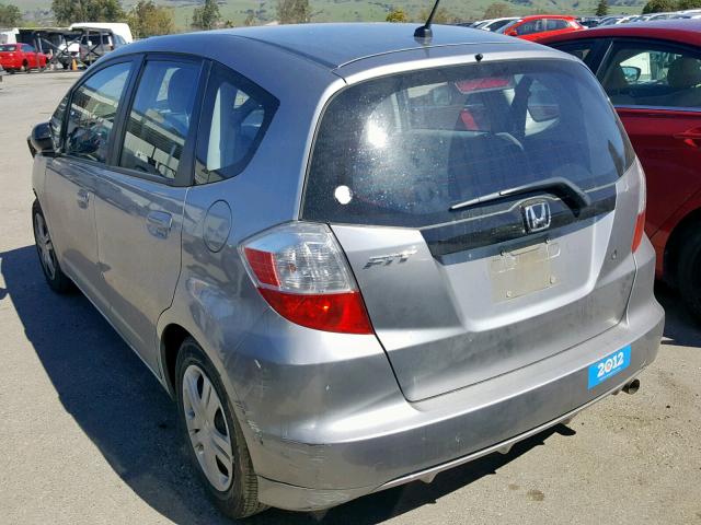 JHMGE8H29AC023005 - 2010 HONDA FIT SILVER photo 3