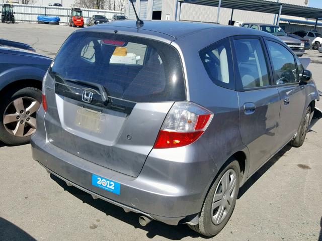 JHMGE8H29AC023005 - 2010 HONDA FIT SILVER photo 4