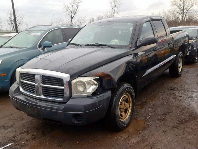 1D7HW28K06S504232 - 2006 DODGE DAKOTA QUA BLACK photo 2