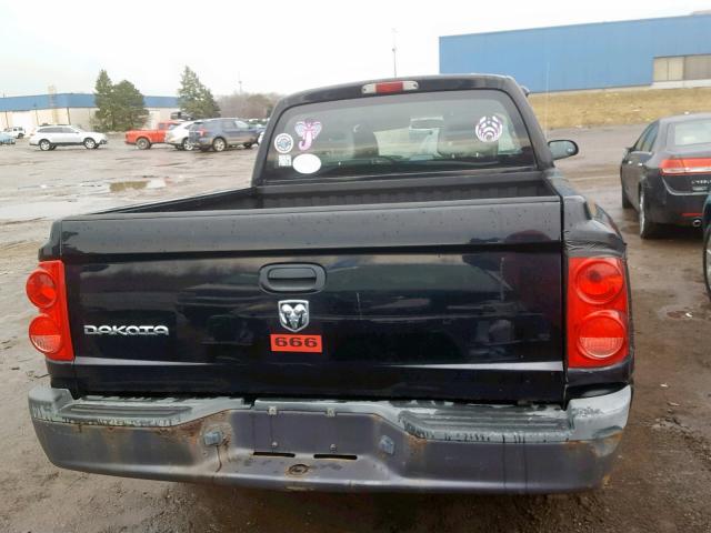 1D7HW28K06S504232 - 2006 DODGE DAKOTA QUA BLACK photo 6