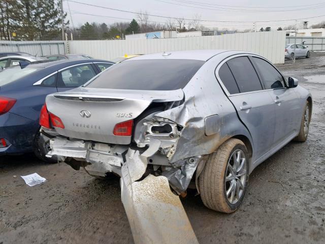 JN1CV6AR9DM757477 - 2013 INFINITI G37 SILVER photo 4