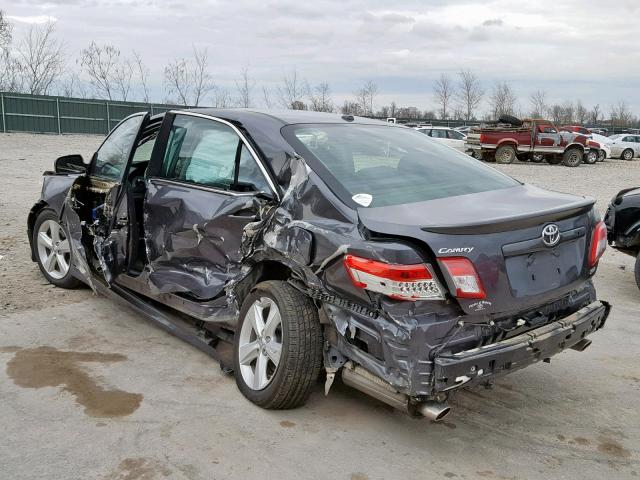 4T1BF3EK9BU216438 - 2011 TOYOTA CAMRY BASE CHARCOAL photo 3